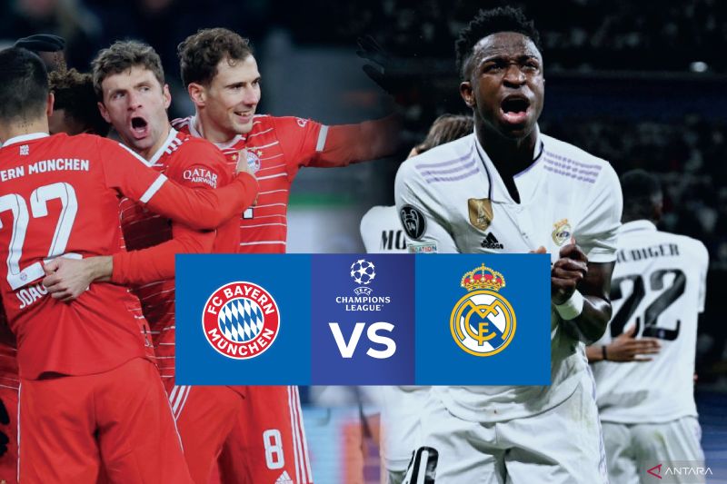 Real Madrid tahan imbang Bayern Muenchen di Allianz Arena 2-2