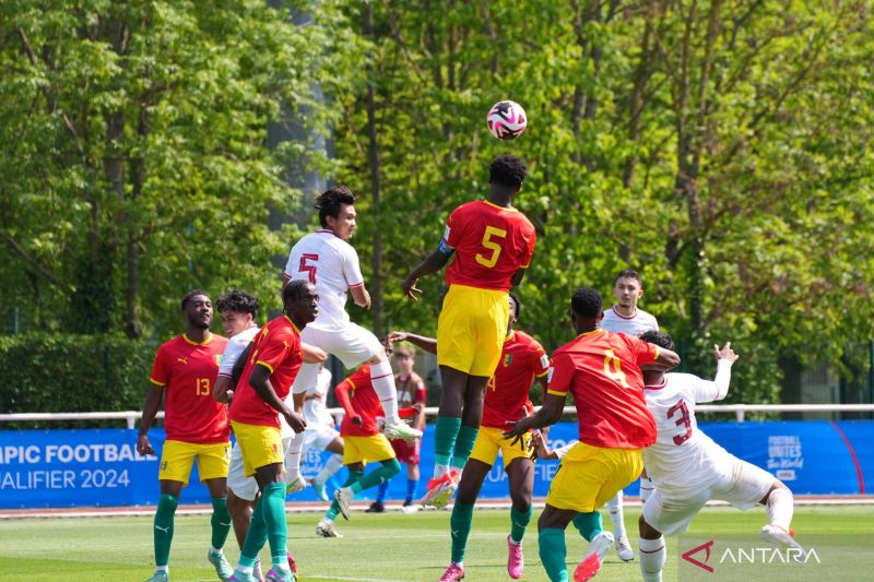 Timnas Indonesia U-23 gagal raih tiket ke Olimpiade setelah kalah 0-1dari Guinea