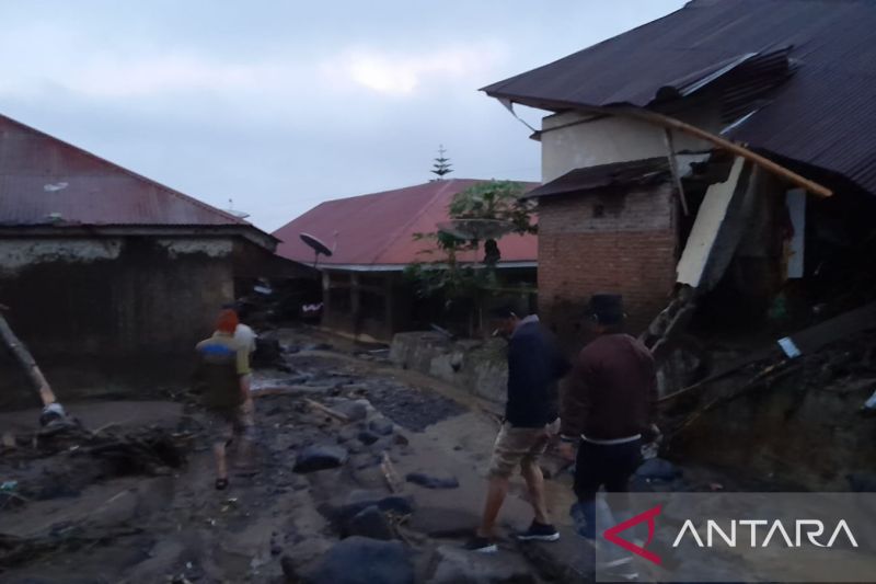 Dampak Galodo dari Gunung Singgalang