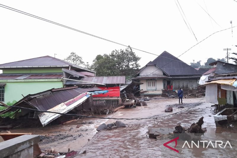 Dampak Galodo dari Gunung Singgalang