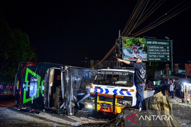 RSUD Subang terima sembilan korban meninggal dalam kecelakaan Ciater