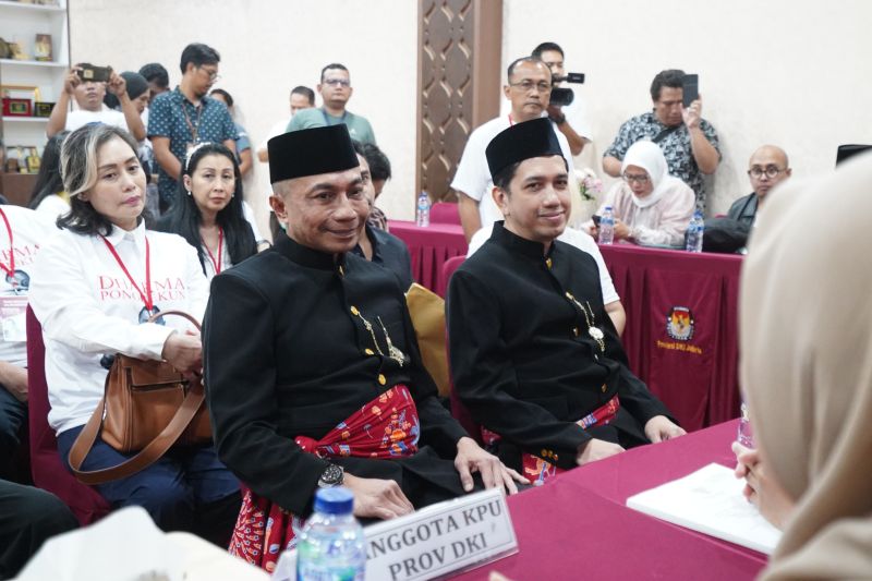 KPU DKI: Dharma Pongrekun dan Kun Wardana penuhi syarat himpun 749.298 pendukung