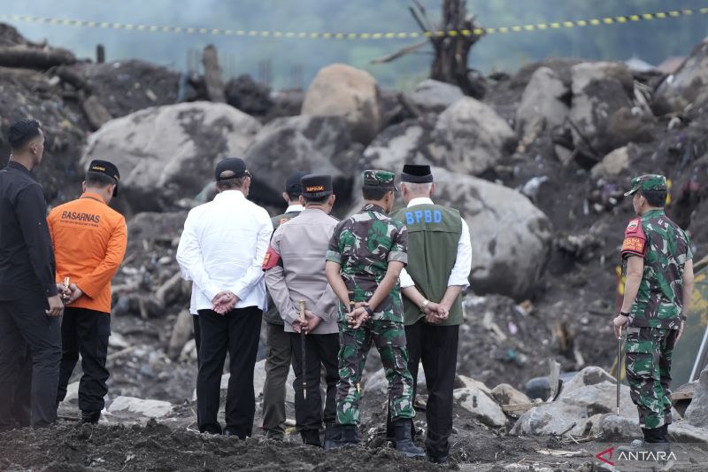 Presiden meninjau lokasi banjir bandang lahar dingin Marapi di Agam