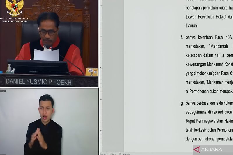 MK tolak gugatan Gerindra yang minta PSU hasil Pileg Jabar