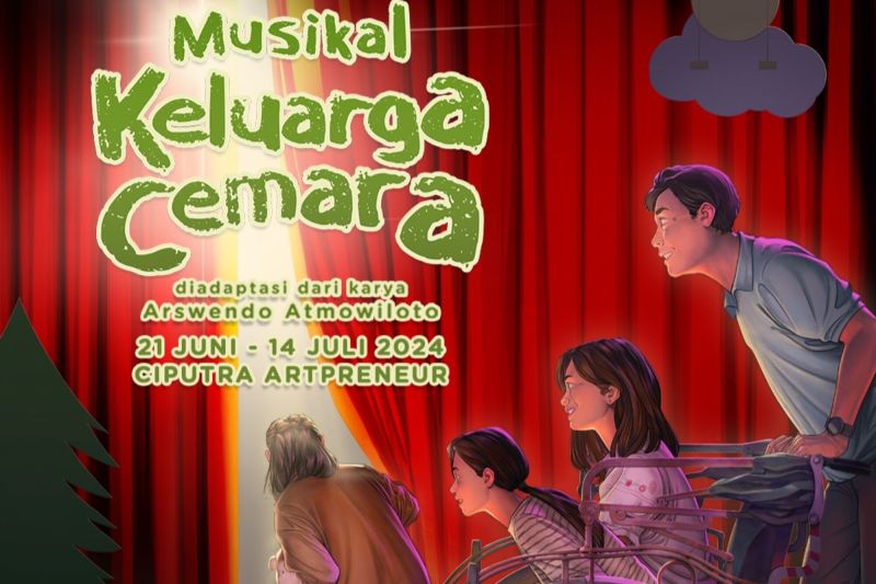 Pertunjukan panggung musikal Keluarga Cemara digelar pada 21 Juni - 14 Juli