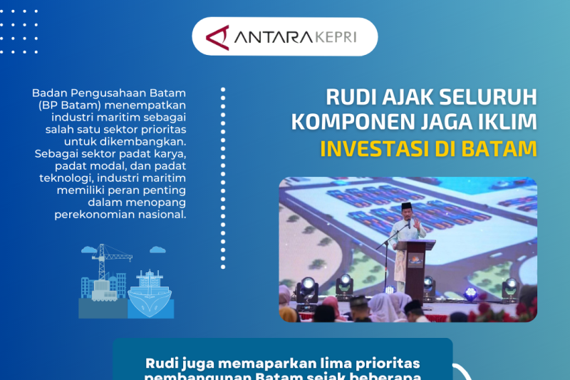 Rudi ajak seluruh komponen jaga iklim investasi di Batam