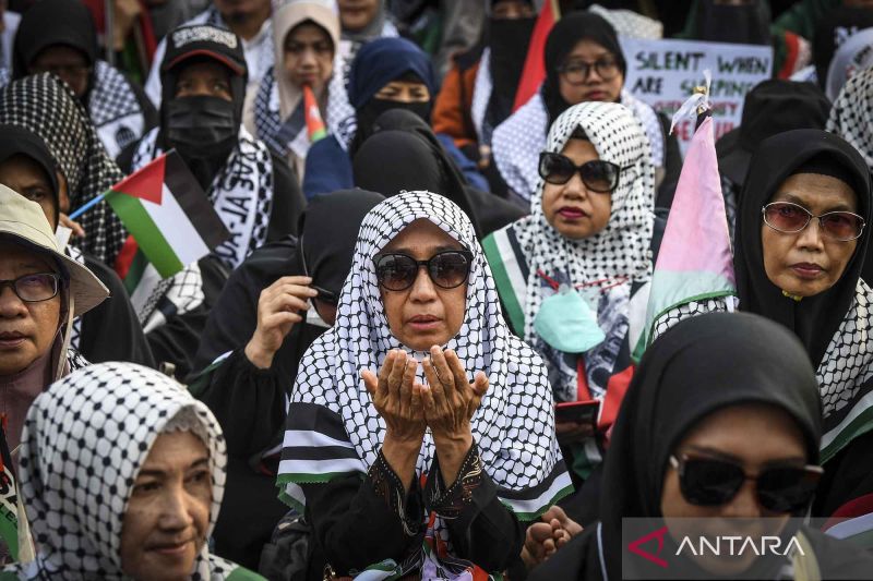 Aksi bela Palestina di Jakarta