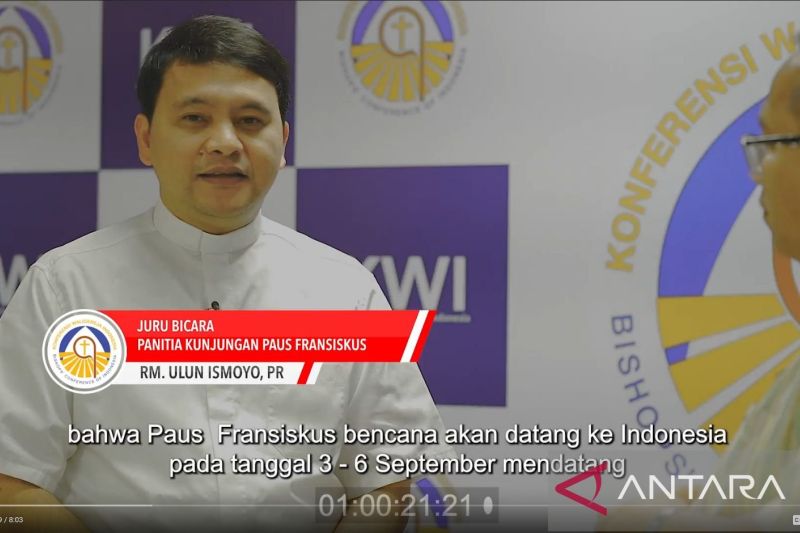 Paus Fransiskus direncanakan melakukan perjalanan apostolik ke Indonesia pada September