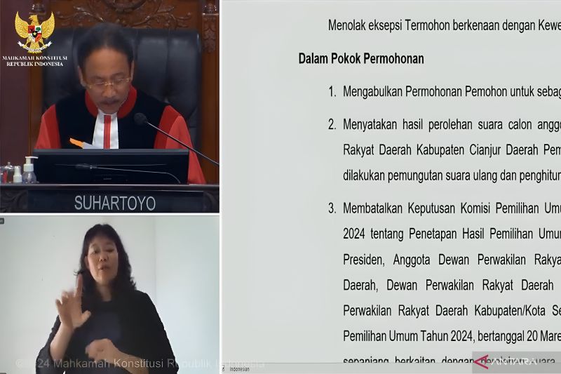 MK perintahkan pemungutan suara ulang di beberapa TPS di Cianjur
