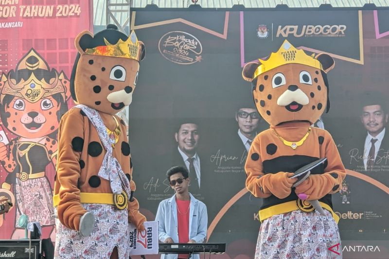 KPU Kabupaten Bogor tetapkan maskot Pilkada sepasang macan tutul Pati da Wati