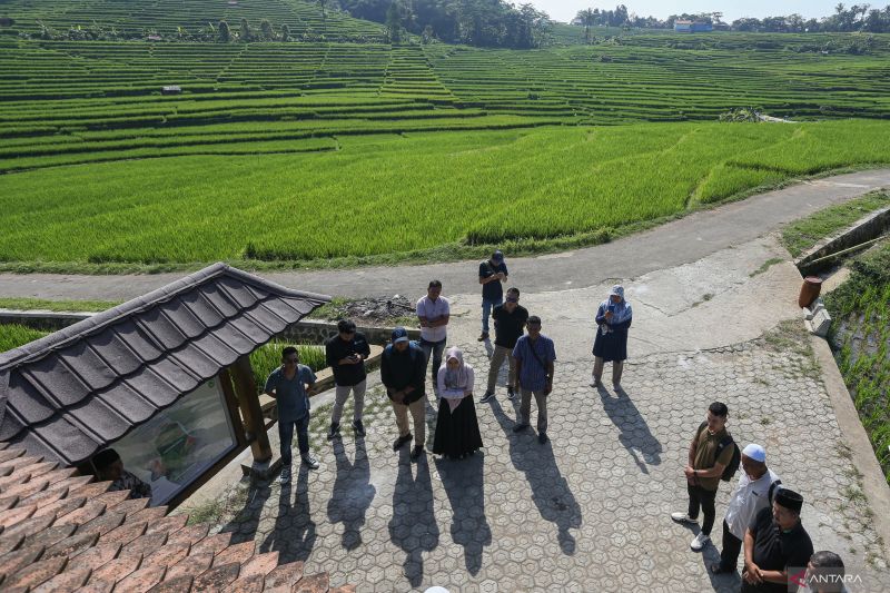 Petani Aceh belajar agrowisata pertanian organik di desa wisata Bantar Agung Majalengka