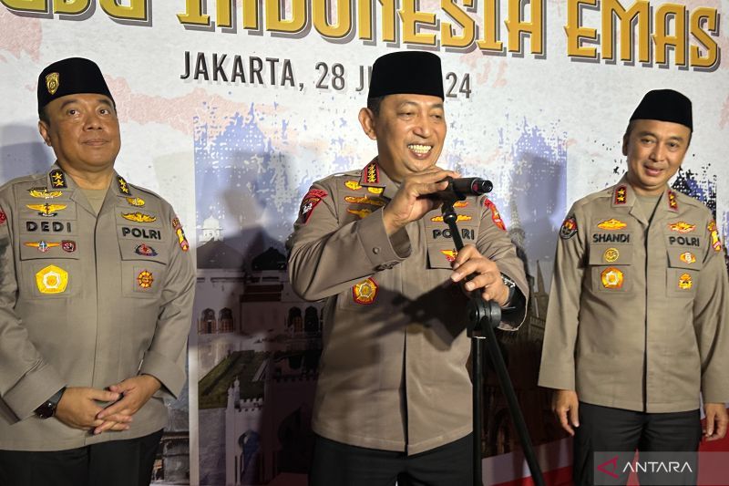 Kapolri undang Jokowi dan Prabowo pada puncak Hari Bhayangkara Ke-78