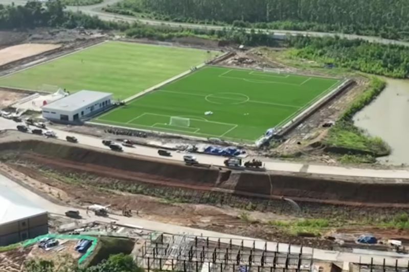 Pembangunan fase pertama pusat pelatihan sepak bola di IKN sesuai rencana