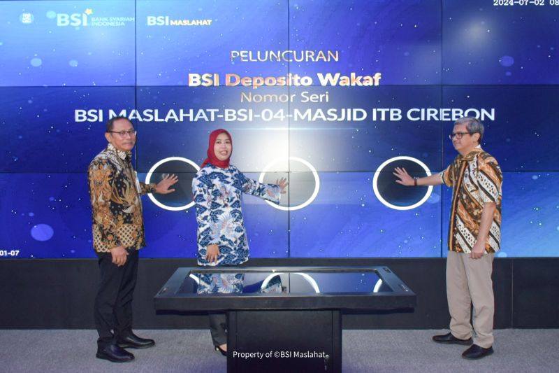BSI menargetkan dana wakaf Rp10 miliar untuk membangun Masjid ITB Cirebon