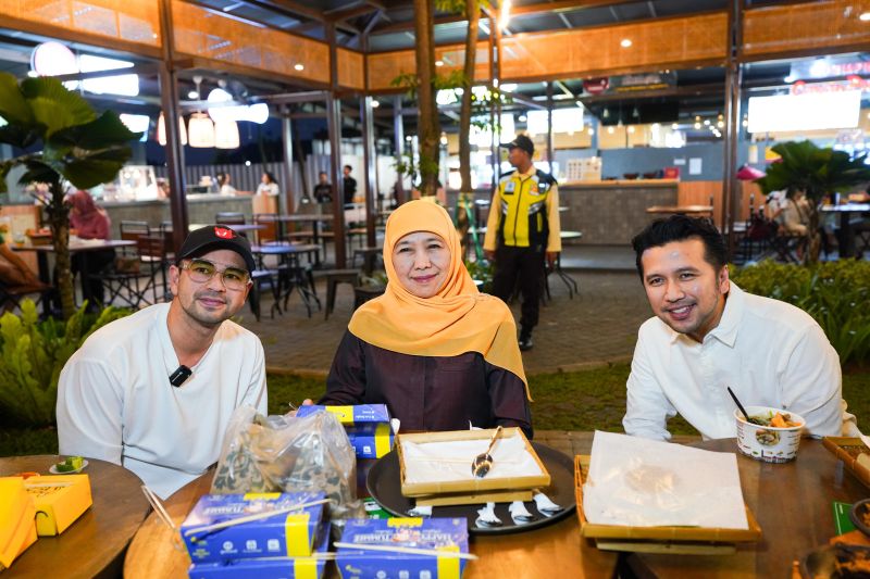 Khofifah-Emil temui Raffi Ahmad bahas rencana bangun wisata kuliner