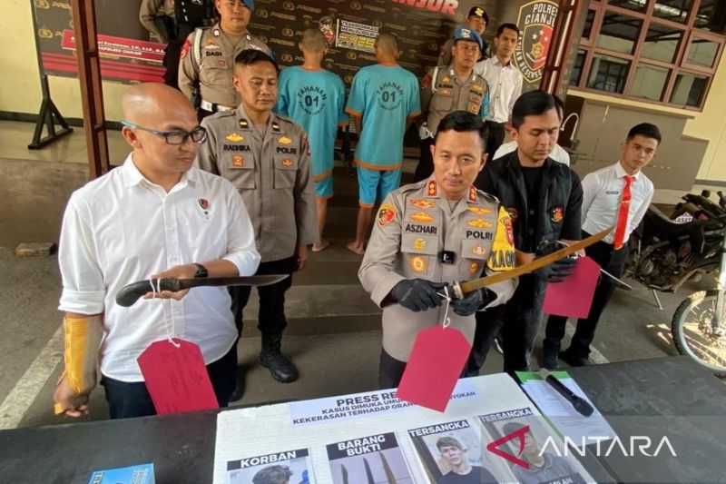 Polisi tangkap 2 pemuda pelaku pembacokan di Cianjur