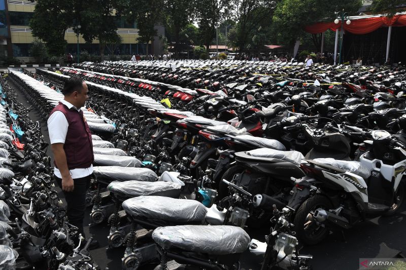 Rilis kasus penipuan dan penadahan motor jaringan internasional senilai Rp876 miliar