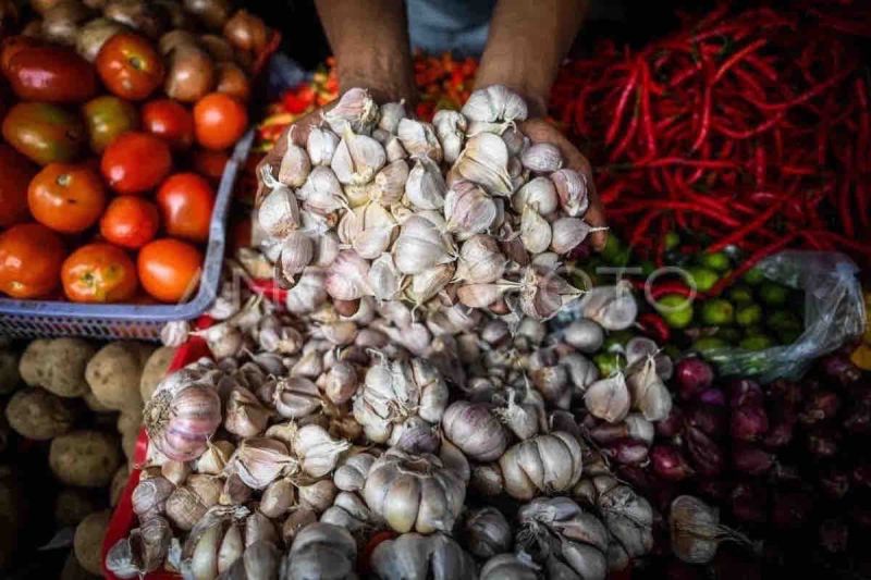 Harga pangan hari Selasa: Bawang putih mencapai Rp40.580 per kg