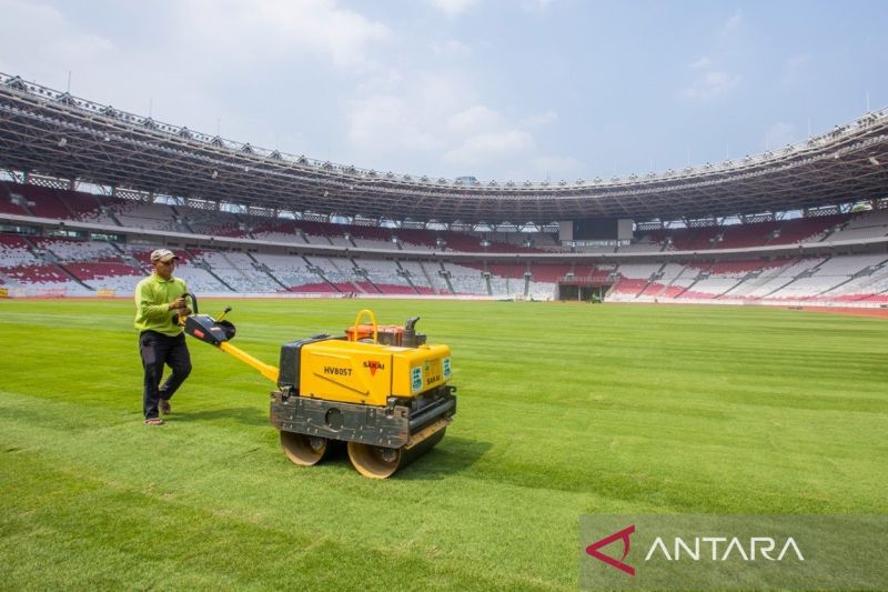 GBK menyiapkan rumput terbaik untuk laga Indonesia vs Australia