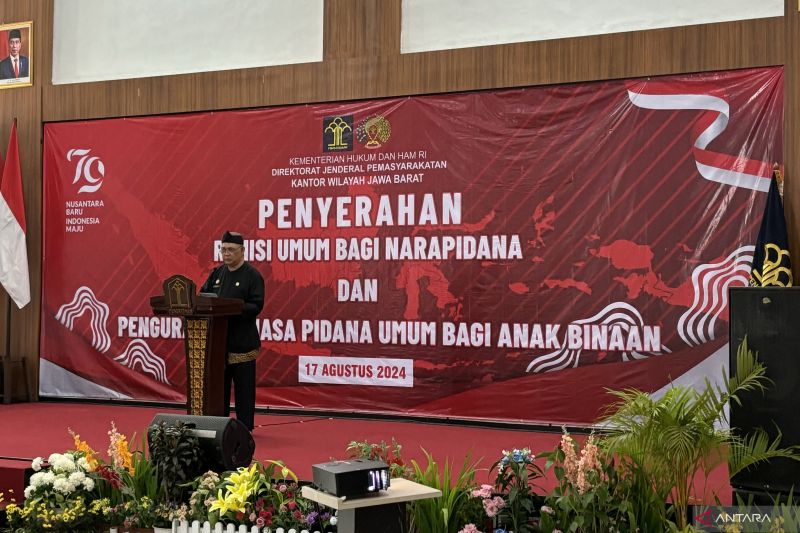 Kemenkumham Jabar: 16.772 napi terima remisi HUT Ke-79 RI