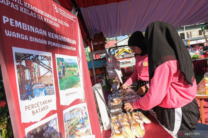 Pameran produk warga binaan pemasyarakatan di Kendari