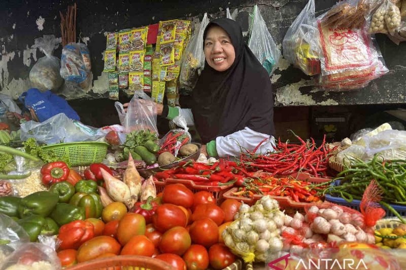 Harga pangan mayoritas naik tipis, bawang merah Rp25.920/kg