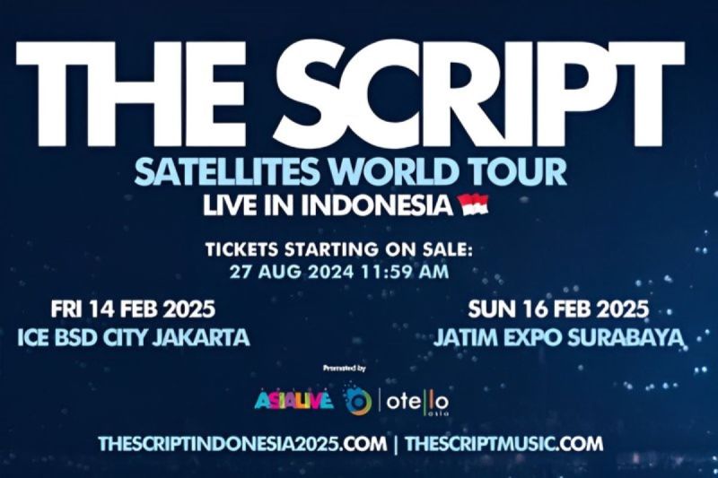 Segini harga tiket konser The Script di Jakarta dan Surabaya