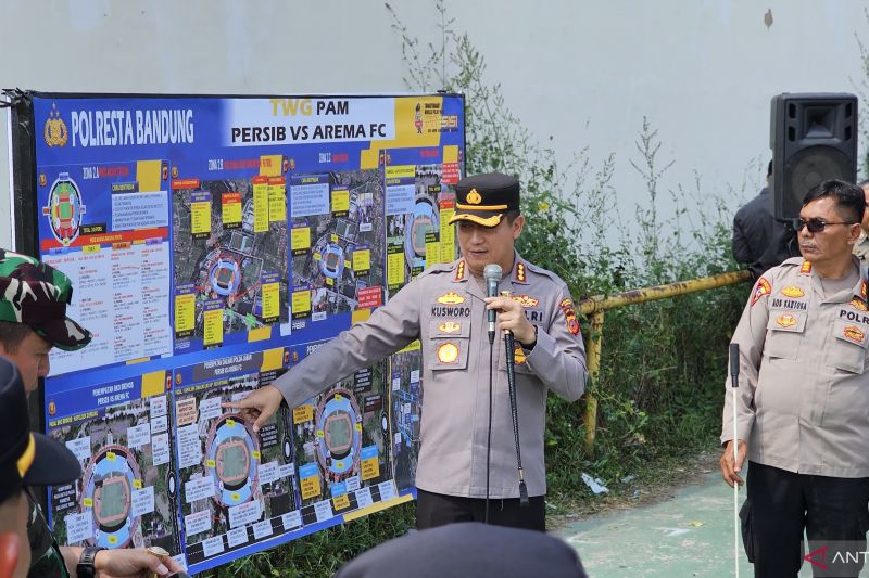 Polresta Bandung kerahkan 2.058 personel amankan laga Persib vs Arema