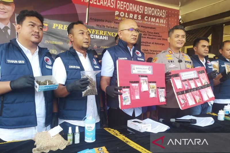 Polres Cimahi meringkus 20 pengedar narkoba dalam sebulan