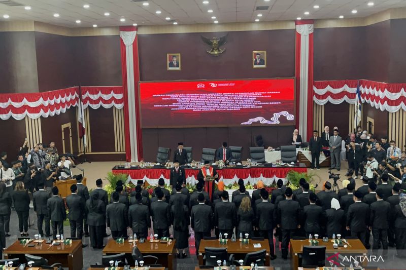 50 anggota DPRD Kota Bogor 2024-2029 dilantik, Adtyawarman dan Rusli pimpinan sementara