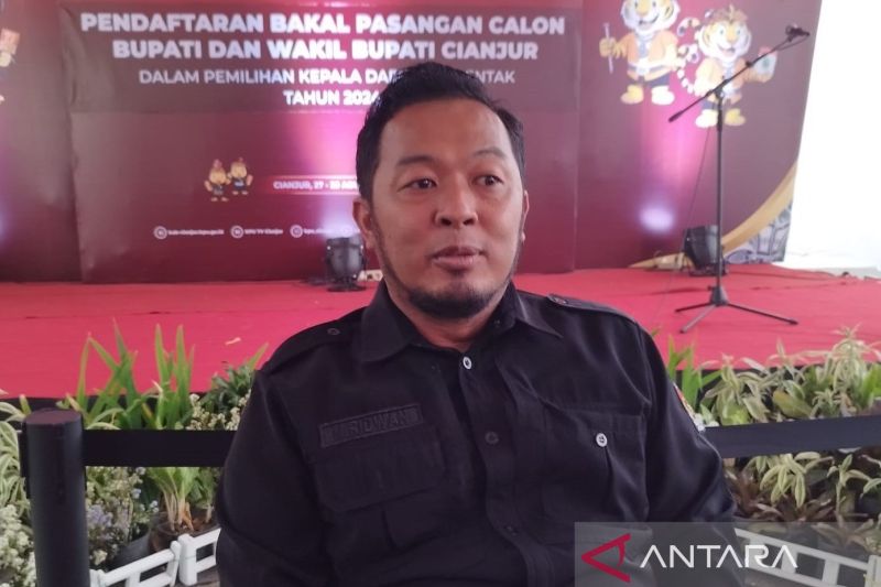 KPU Cianjur catat 2 pasangan calon daftar pada Rabu