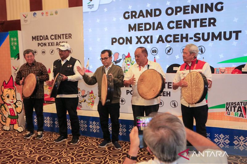 PON XXI Aceh-Sumut: Pembukaan media center PON