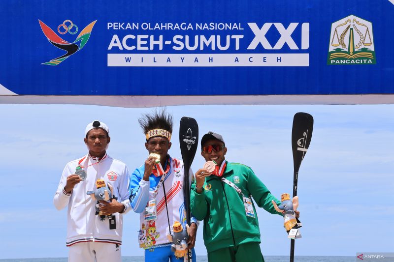Jabar masih kuasai klasemen sementara perolehan medali dayung