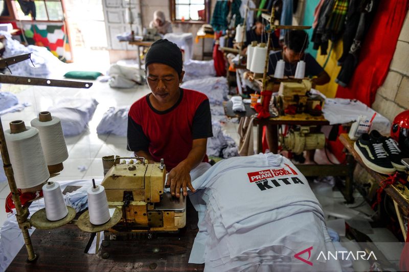 Permintaan produksi kaos Pilkada meningkat