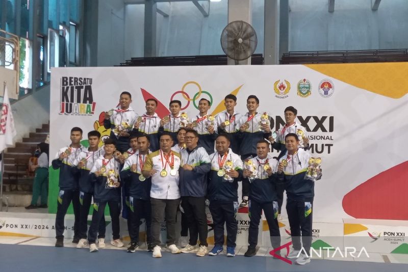 Tim hoki indoor putra Jabar raih emas usai bantai Banten 6-0