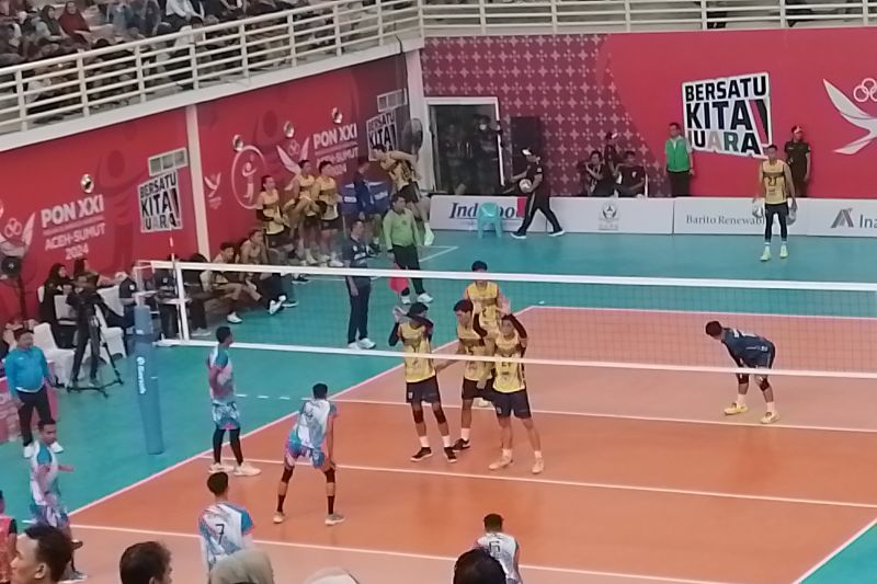 Bola Voli - Putra Jawa Barat masih sempurna setelah hajar Aceh skor 3-0