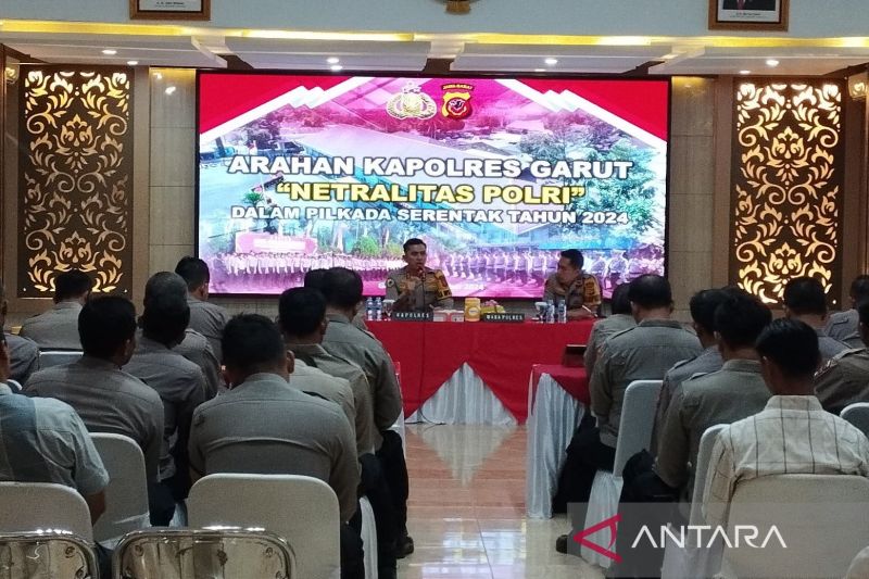 Kapolres Garut ingatkan personel komitmen jaga netralitas dalam pilkada