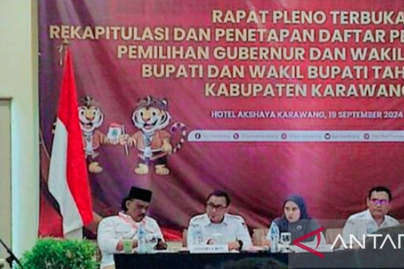 KPU Karawang: DPT Pilkada sebanyak 1.801.870 pemilih