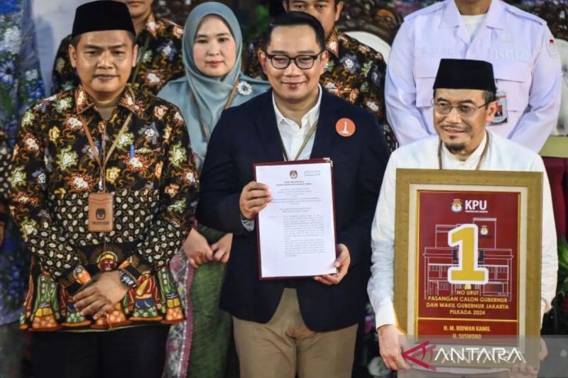 Nomor urut 1, RK: Sesuai harapan, kita ingin menang satu putaran pada Pilkada Jakarta