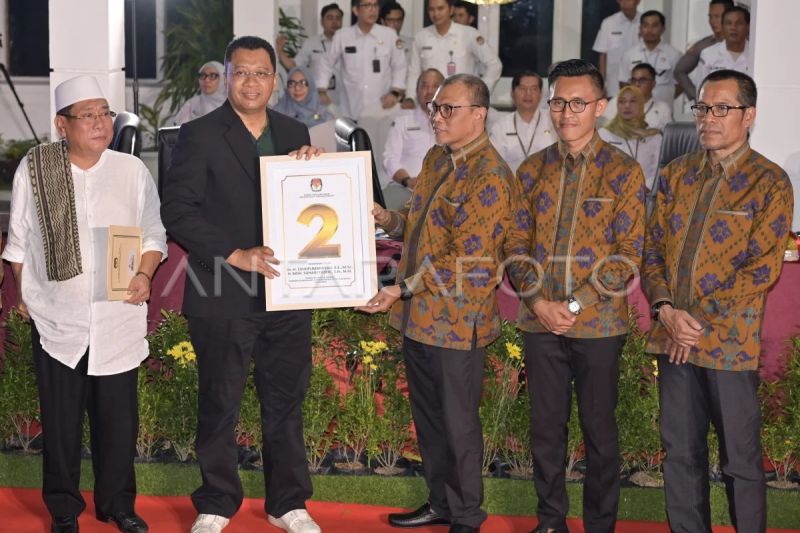 Penetapan nomor urut Pilgub NTB 2024