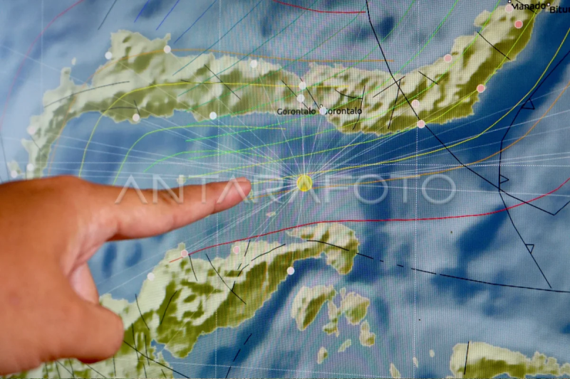 Pantau titik Gempa Gorontalo