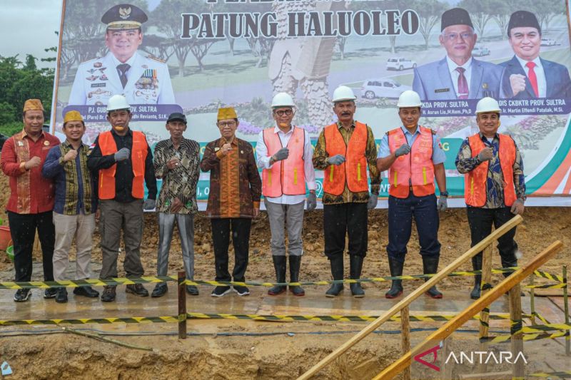 Pembangunan patung pahlawan Halu Oleo 