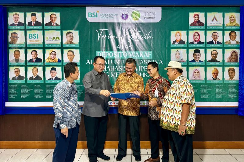 BSI dan Alumni IPB himpun deposito wakaf Rp20,9 miliar bantu 165 mahasiswa kurang mampu