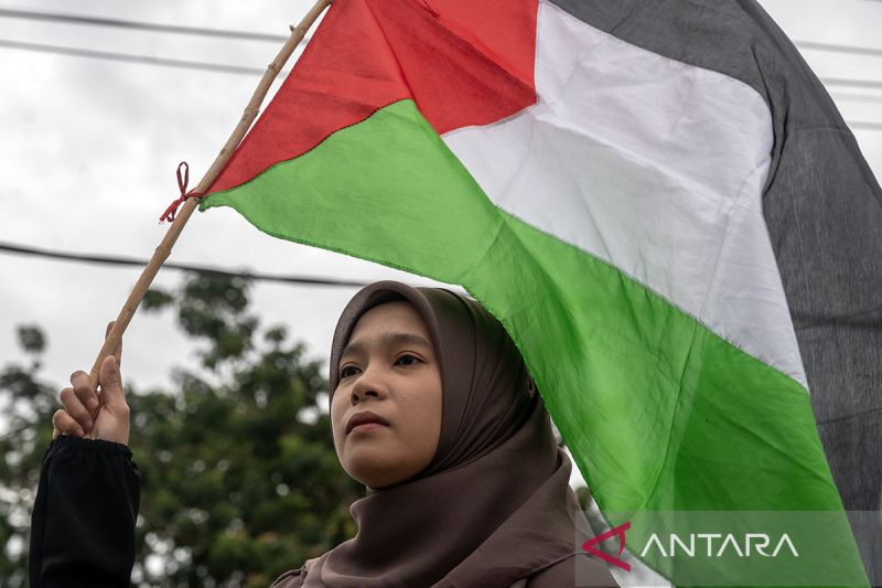 Aksi solidaritas untuk rakyat Palestina di Palu