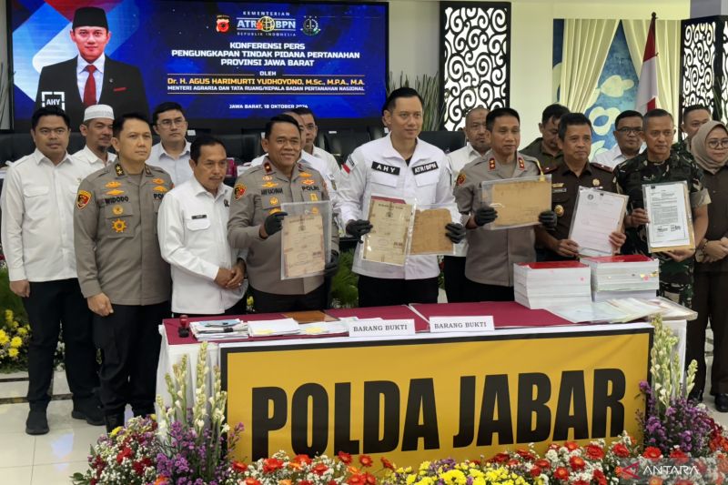 Menteri AHY ungkap kasus mafia tanah senilai Rp3,6 triliun di Jabar