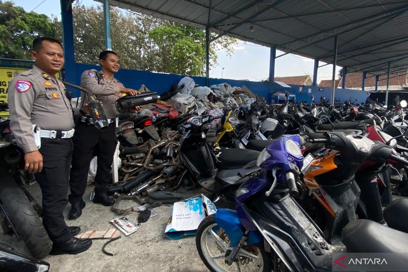 Polres Garut sita puluhan sepeda motor hasil Operasi Zebra Lodaya 2024