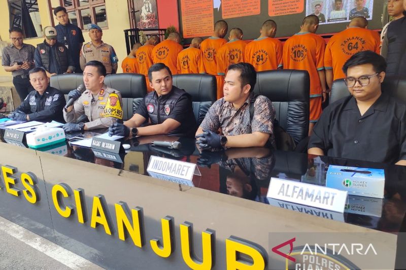 Polres Cianjur tangkap 6 pencuri di 11 toko moderen