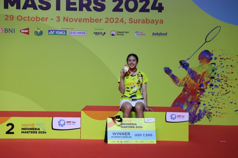 Ni Kadek Dhinda raih juara tunggal putri Indonesia Masters II Super 100-2024