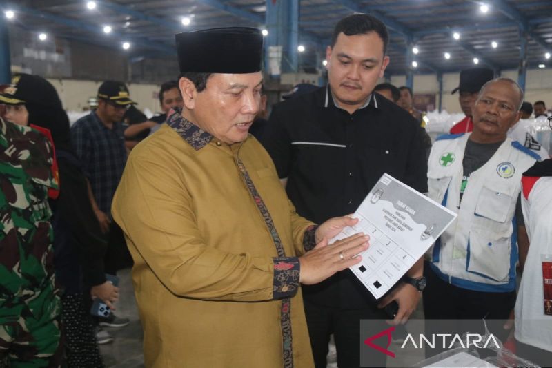 Bupati Bogor pastikan sortir lipat kertas suara selesai satu pekan