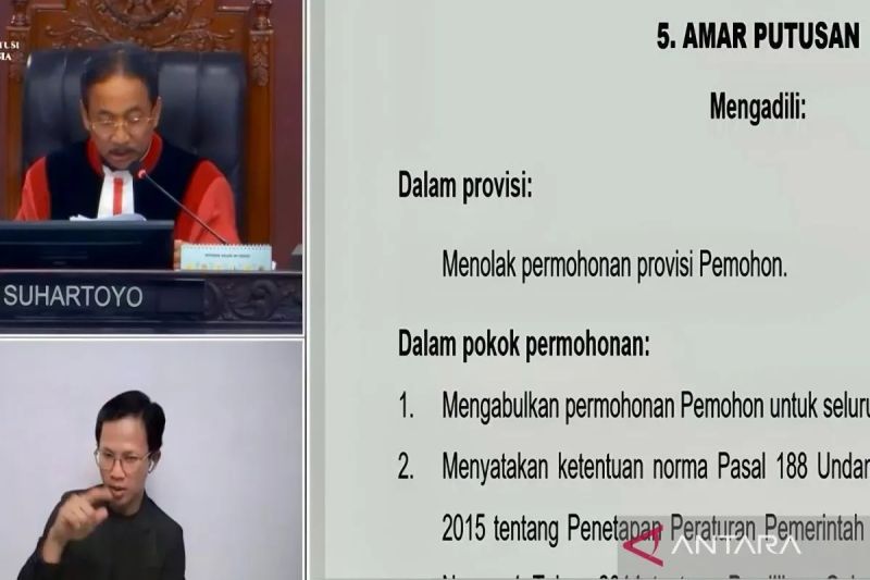 Sepekan, putusan MK soal pilkada sampai pengguna judi 